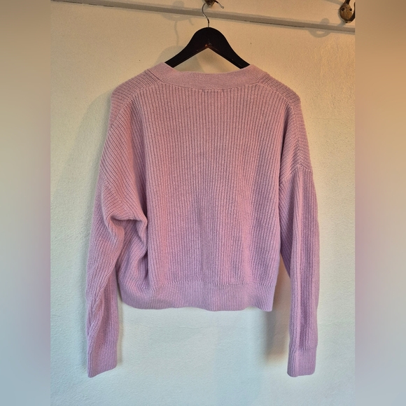 Linen And Cotton Cardigan Sweater By Hudson North Large - Picture 2 of 7